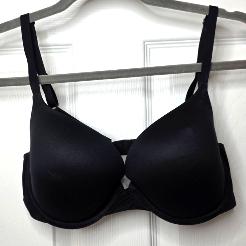 VICTORIA SECRET Lined Demi / Demi-Bust Double Black Bra